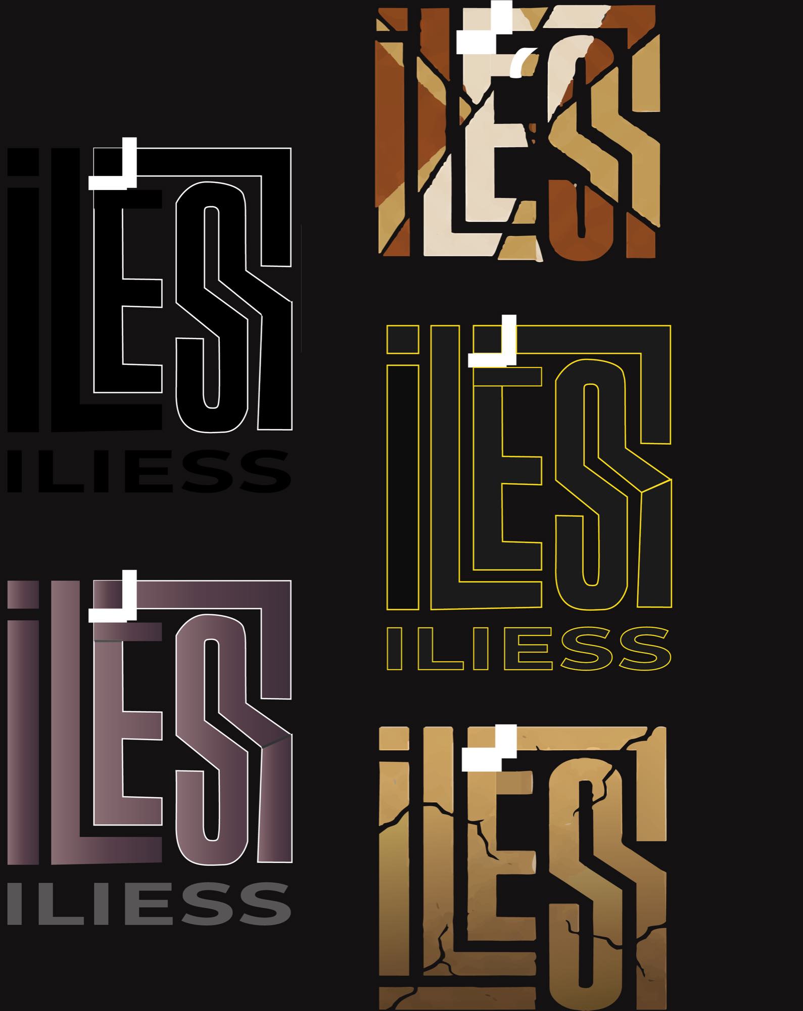 Monogramme ILIESS, six lettres imbriquées, avril 2026